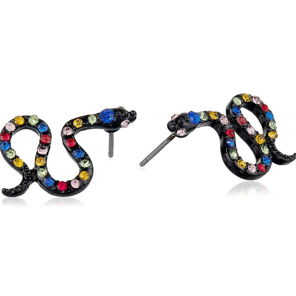 Betsey Johnson Snake Stud Earrings